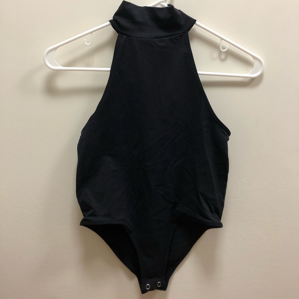 Mock neck, tank top bodysuit